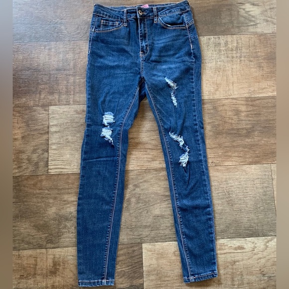 Wax Jean Denim - Wax Jeans, Butt I love you High rise distressed lifting jeans